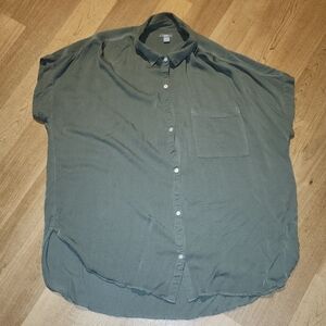 Aerie Olive Green Women's Button-Down Shirt